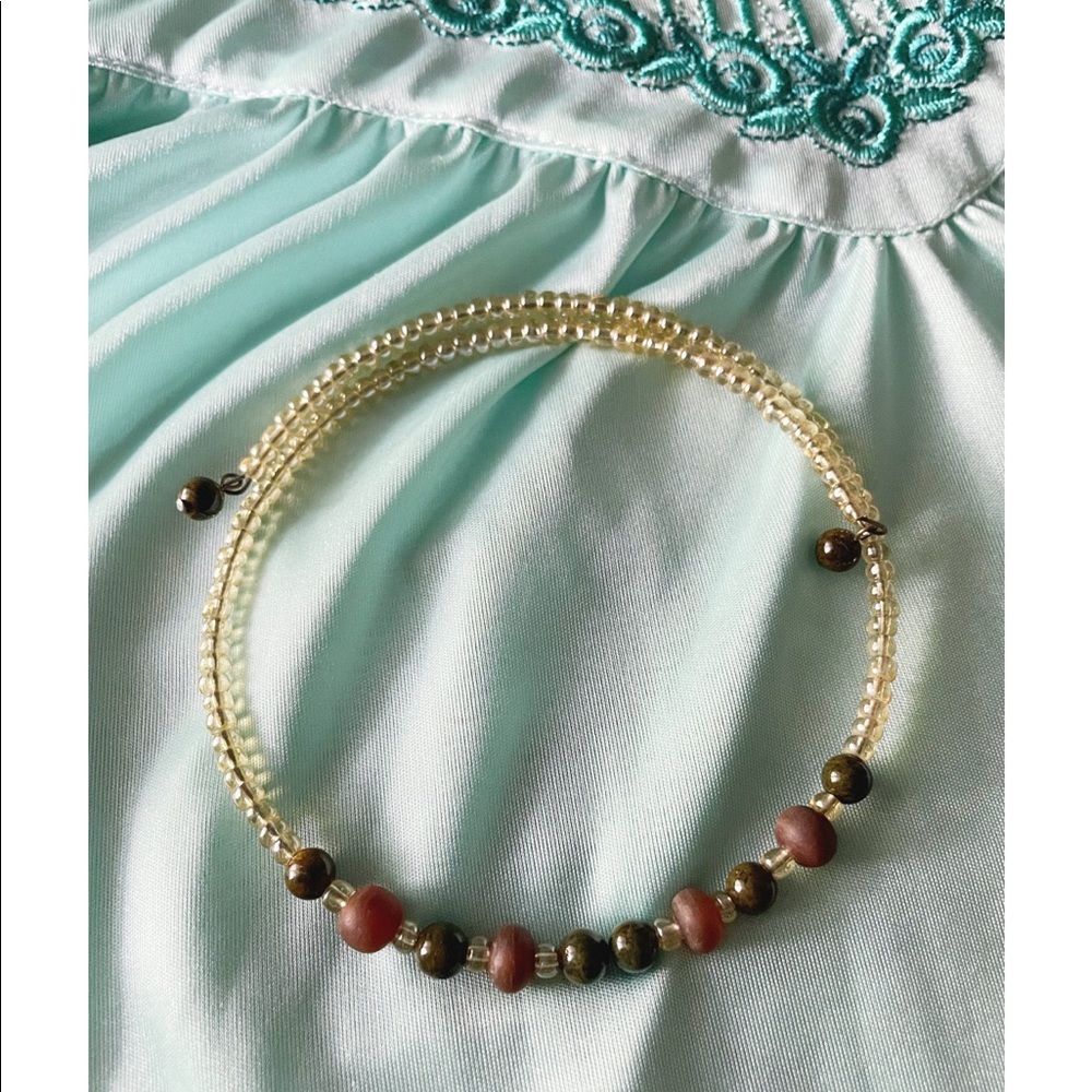 Retro Beaded Choker Necklace